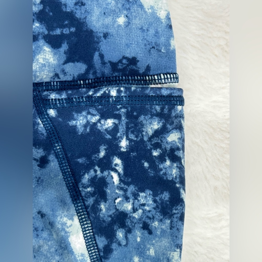 Sweaty Betty Leggings The Power 7/8 Length 27” Tie Dye Blue S - Picture 8 of 8